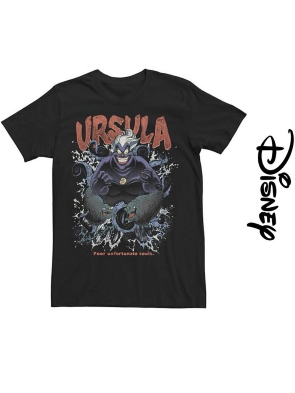 Disney | Villian's Ursula Poor Unfortunate Souls Poster Tee | Size Large